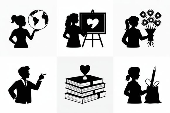A Practical Review of the Teacher Silhouette Icons Vector Graphics