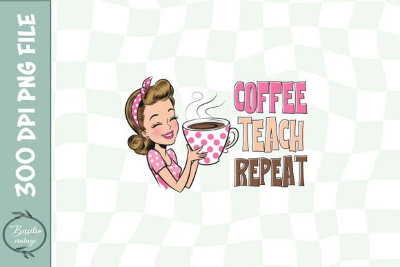 A Real Designer's Look at the Funny Teacher Coffee PNG