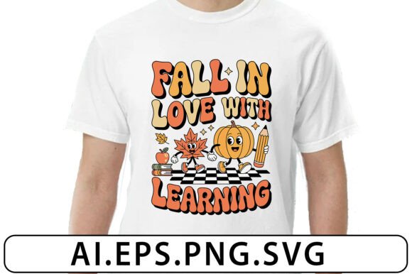 A Retro Fall Design for Teacher Gifts & Custom Apparel