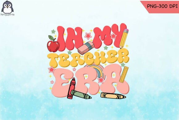 In My Teacher Era Retro Teacher PNG Review
