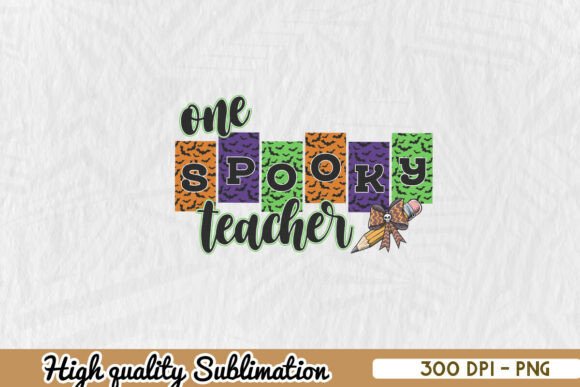One Spooky Teacher Halloween PNG: A Charming Embroidery Choice