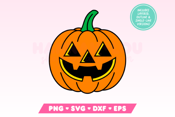 Retro Jack-o-Lantern SVG for Halloween