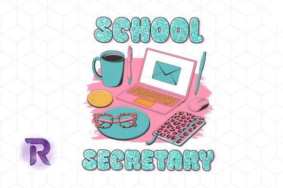 School Secretary Sublimation Back to PNG