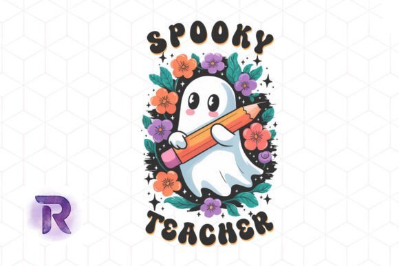 Spooky Teacher Cute Boo Halloween PNG Review
