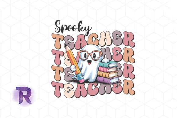 Sublimation Spooky Teacher Cute Boo PNG