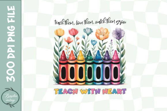 Teach Them Love Them Flower Teacher PNG