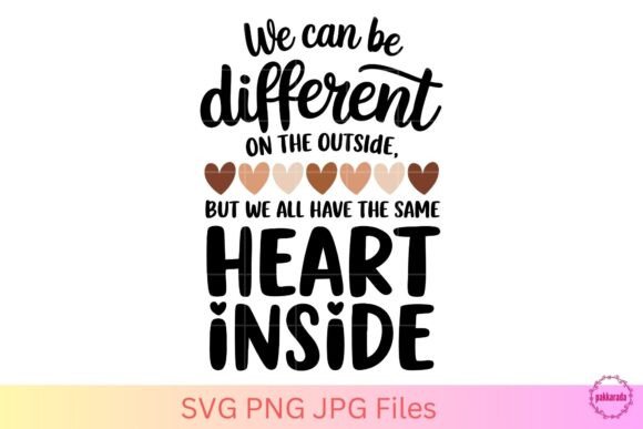 We Can Be Different on the Outside SVG